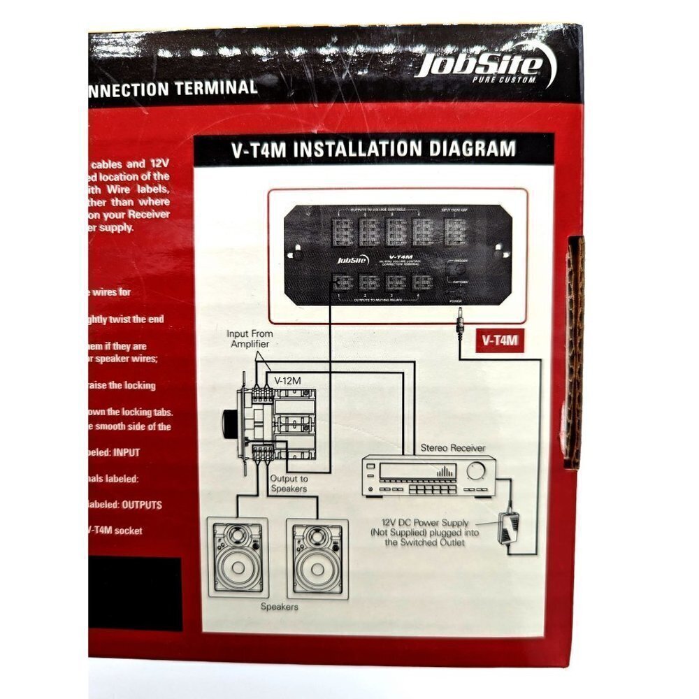 Jobsite Model V-T4M Muting Volume Control Connection Terminal Parallel Signal - Picture 4 of 6